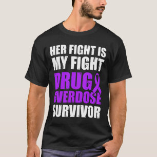 Drug Overdosis Bewustzijn Warrior Overlevende 23 T-shirt