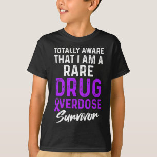 Drug Overdosis Bewustzijn Warrior Overlevende 28 T-shirt
