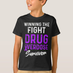Drug Overdosis Bewustzijn Warrior Overlevende 36 T-shirt