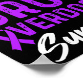Drug Overdosis Bewustzijn Warrior Overlevende 52 Poster (Hoek)