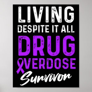 Drug Overdosis Bewustzijn Warrior Overlevende 52 Poster