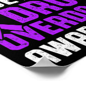 Drug Overdosis Bewustzijn Warrior Overlevende 5 Poster (Hoek)
