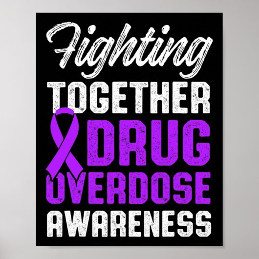 Drug Overdosis Bewustzijn Warrior Overlevende 5 Poster (Voorkant)