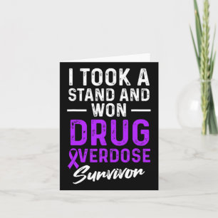 Drug Overdosis Bewustzijn Warrior Overlevende 6  Kaart