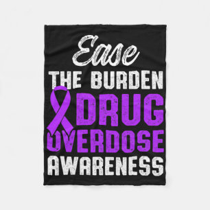 Drug Overdosis Bewustzijn Warrior Overlevende &#; Fleece Deken