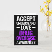 Drug Overdosis Bewustzijn Warrior Overlevende &#; Kaart (Gele Bloem)