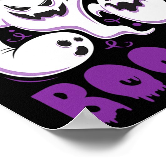 Drug Overdosis is Boo Sheet Paarse Boos Fun Hallow Poster (Hoek)
