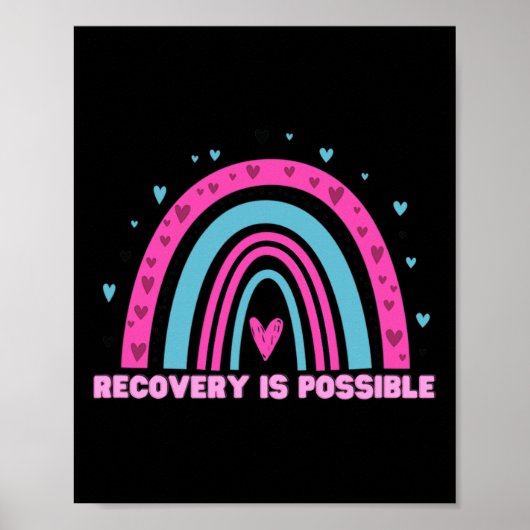 Drug Recovery Is Possible Month Overdose Awareness Poster (Voorkant)
