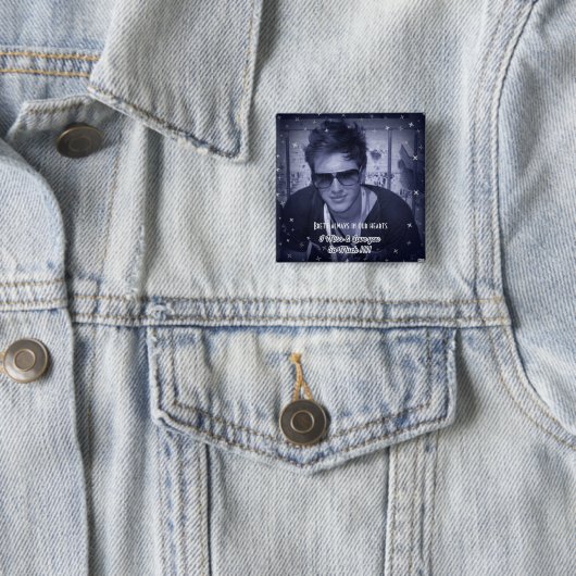 Drug tegen epidemische bewustwording vierkante button 5,1 cm (In situ)