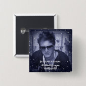 Drug tegen epidemische bewustwording vierkante button 5,1 cm (Voorkant /achterkant)