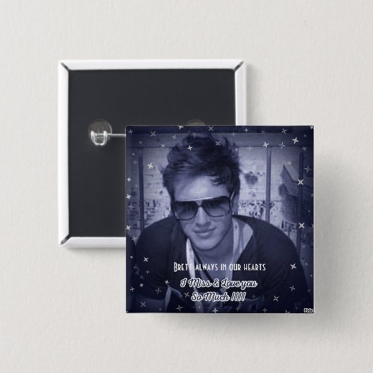 Drug tegen epidemische bewustwording vierkante button 5,1 cm (Voorkant /achterkant)