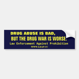 DRUG WAR, LEGALIZE BUMPERSTICKER