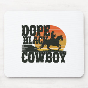 Drug Zwarte Cowboy Melanine Afrika Rodeo Zwarte Ge Muismat