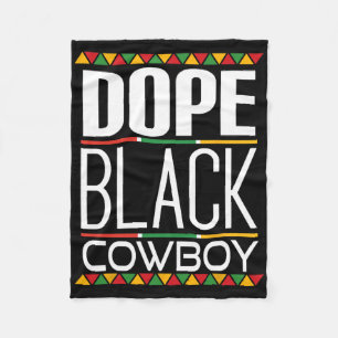 Drug Zwarte Cowboy Zwarte Geschiedenis Maand Fleece Deken