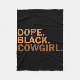 Drug Zwarte Cowgirl Melanine Zwarte Afrikaanse Rod Fleece Deken