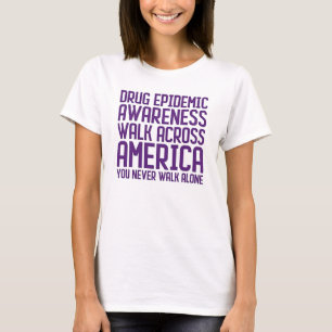 Drugepidemische bewustwording in heel Amerika T-sh T-shirt