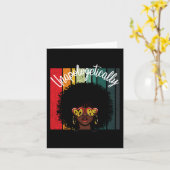 Drugs Afro-Amerikaanse Empowered Black Women Kaart (Gele Bloem)