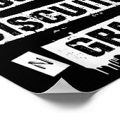 Drugs Biscuits And Gravy Funny Adult Quote  Poster (Hoek)