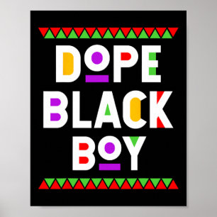 Drugs Black Boy Afro-Amerikaans Zwart Geschiedenis Poster