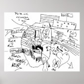 DRUGS EN ROCK N ROLL POSTER (Voorkant)