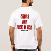 DRUGS EN ROCK N ROLL T-SHIRT (Achterkant)