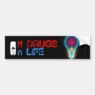 drugs, leven bumpersticker
