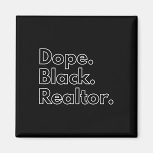 Drugs Zwart Realtor Afro-Amerikaans Zwart Geschied Magneet