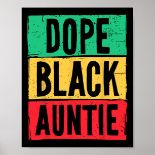 Drugs Zwart Tante Juneteenth Geschiedenis Maand MA Poster