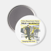 drugsbewustzijn bij de douane magneet (Voorkant / Achterkant)