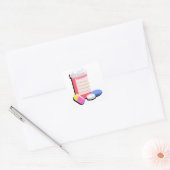 Drugsrecept Vierkante Sticker (Envelop)