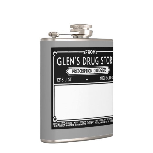  Drugstore-label Heupfles (Rechts)