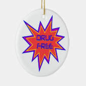 Drugsvrij Keramisch Ornament (Rechts)