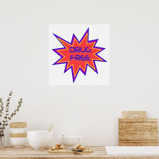 Drugsvrij Poster (Keuken)