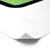 Drugsvrij voor schoolbanner Poster (Hoek)