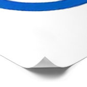 Drugsvrij voor schoolblauw Poster (Hoek)