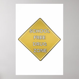 Drugsvrij voor schoolPoster Poster