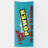 Drugsvrije School Red Ribbon Hero Power Spandoek (Verticaal)
