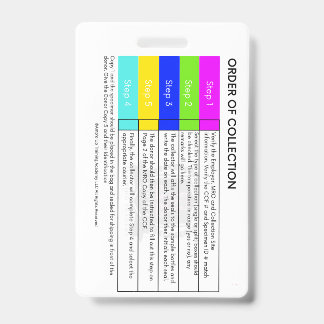 Drugtest Order van Afname Verticale Badge