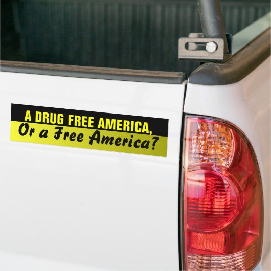 Drugvrije Amerikaanse Bumpersticker (Op Truck)