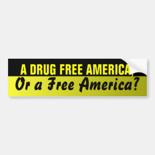 Drugvrije Amerikaanse Bumpersticker