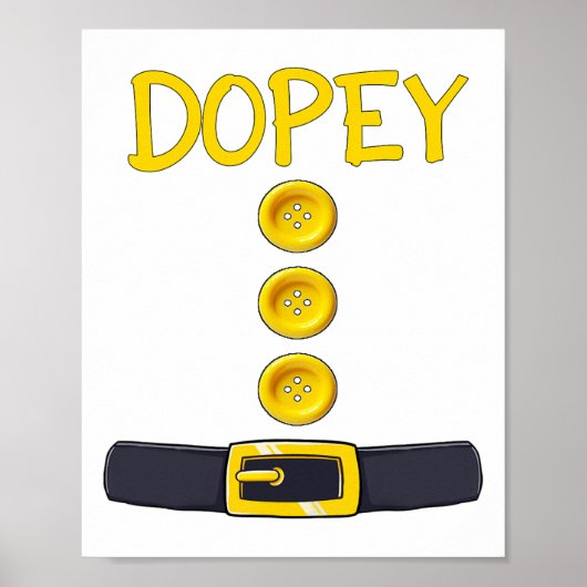 Drugy Dwarf Halloween Kostuum Kleur Matching Drugy Poster (Voorkant)