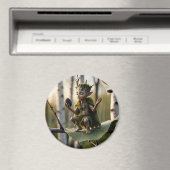 Druid Bard Fae in Poetic Mood Magneet (Insitu (Vaatwasser))