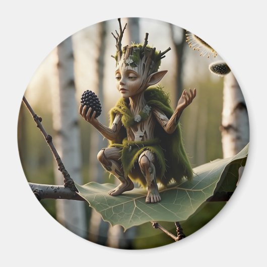 Druid Bard Fae in Poetic Mood Magneet (Voorkant)