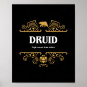 Druid Class Tabletop RPG Gaming Poster (Voorkant)