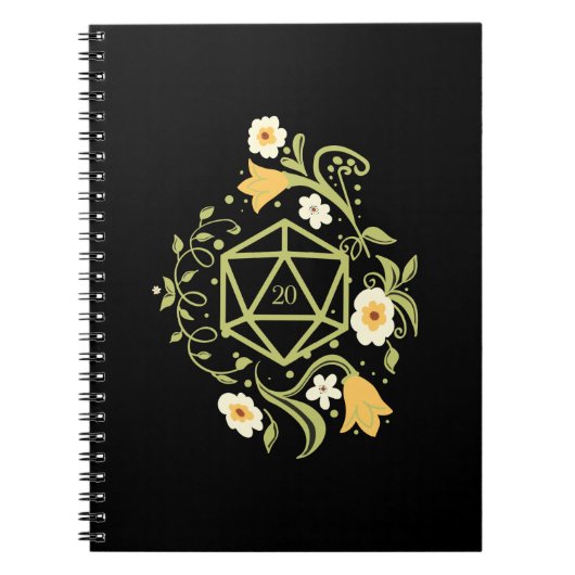 Druid D20 Planten en bloemen tablet RPG Notitieboek (Voorkant)