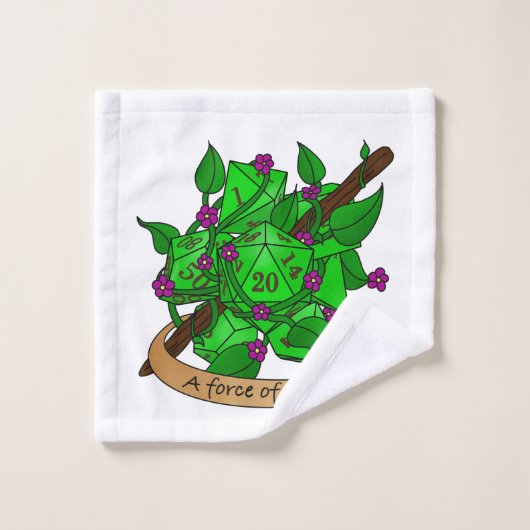 Druid Dice Design Bad Handdoek (Wasdoekje)