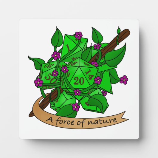 Druid Dice Design Fotoplaat (Voorkant)
