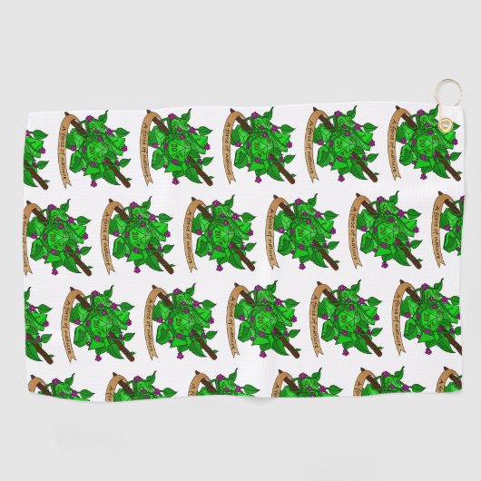 Druid Dice Design Golfhanddoek (Horizontaal)