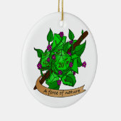 Druid Dice Design Keramisch Ornament (Rechts)