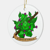 Druid Dice Design Keramisch Ornament (Links)